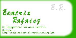 beatrix rafaisz business card